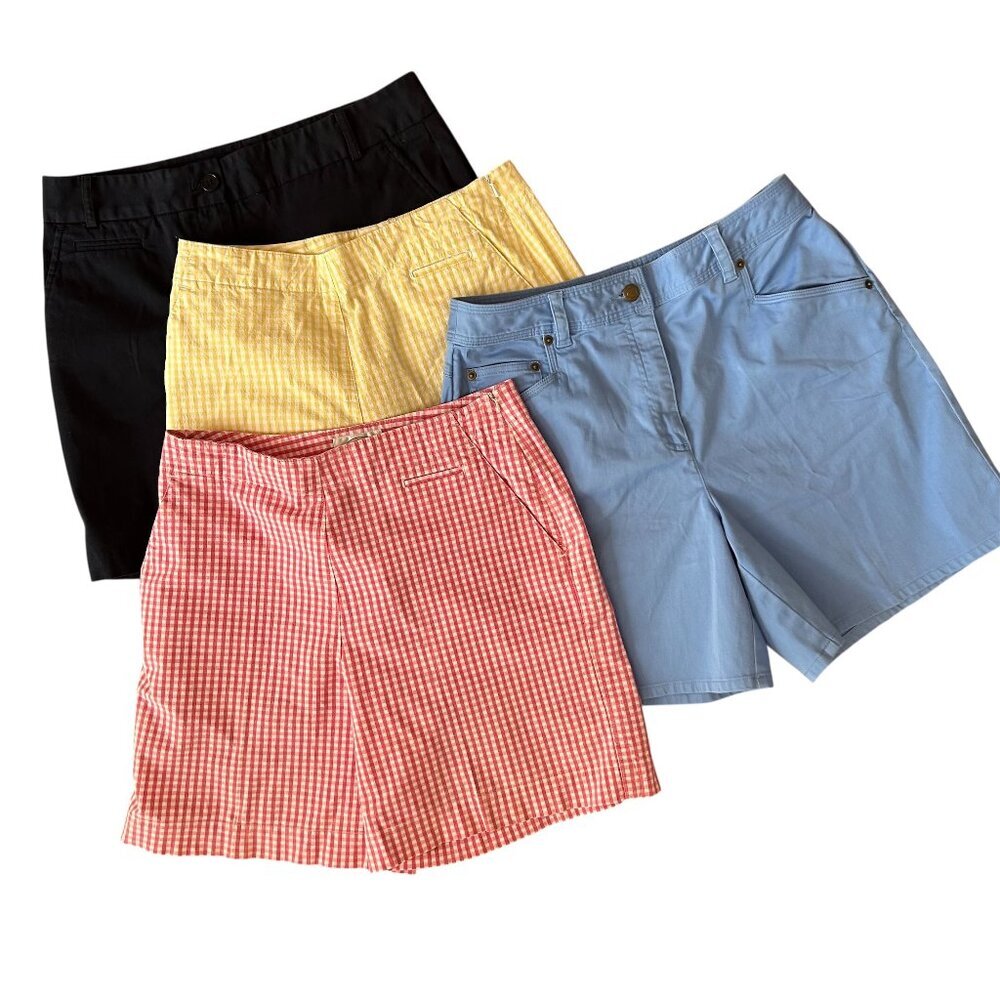 Talbots The Perfect Shorts Lot of Four Pair Size 6 Preppy Tailored